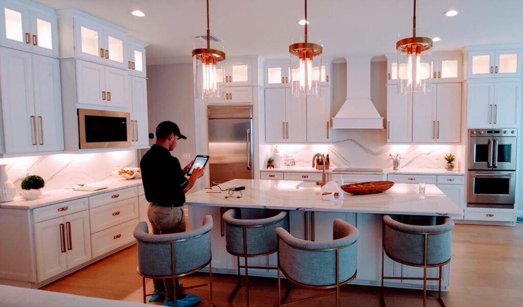 kitchen with lighting