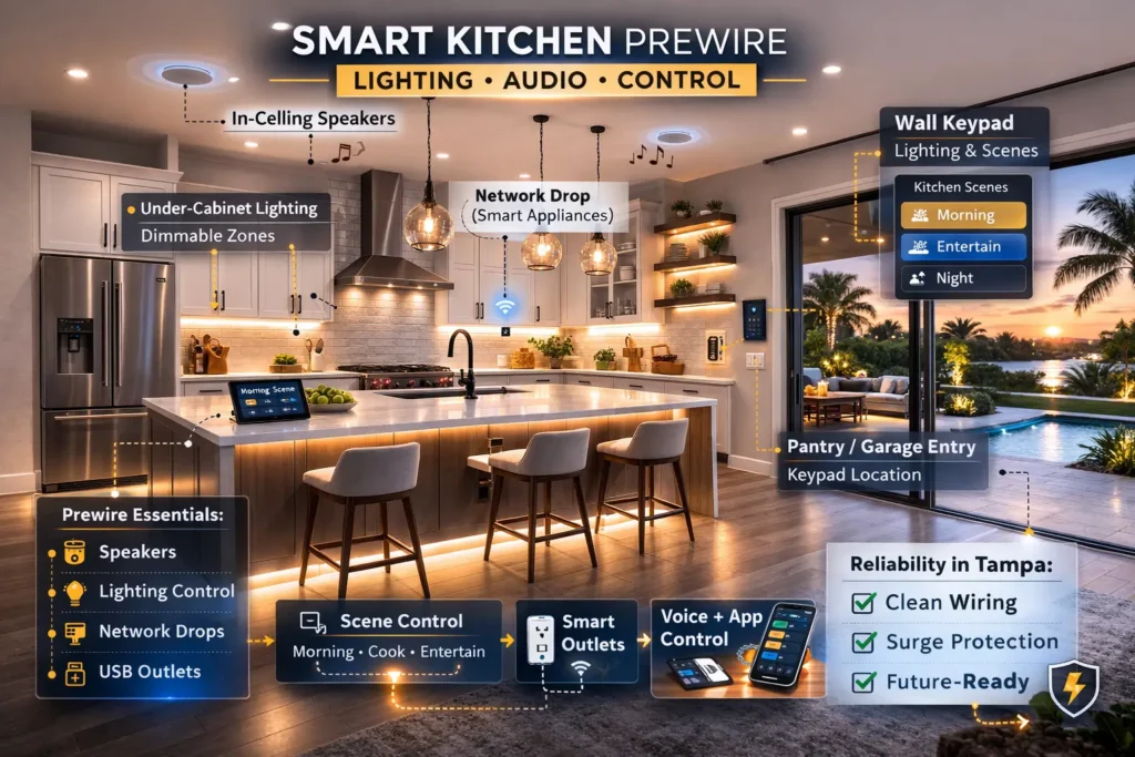 Hive Luxurious smart kitchen in Tampa home