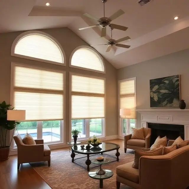 Lutron motorized shades installed in Tampa luxury home